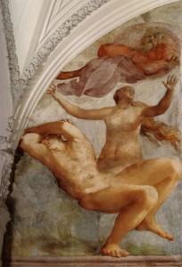 Rosso fiorentino: Cappella Cesi - la creazione di Eva